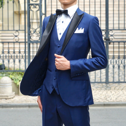 拝絹着脱式2wayオーダータキシード 国産生地【結婚式 タキシード オーダーメイド】