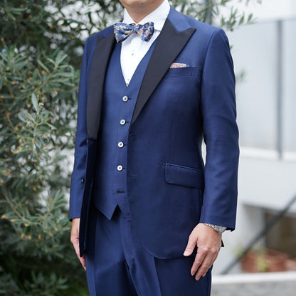 拝絹着脱式2wayオーダータキシード 国産生地【結婚式 タキシード オーダーメイド】