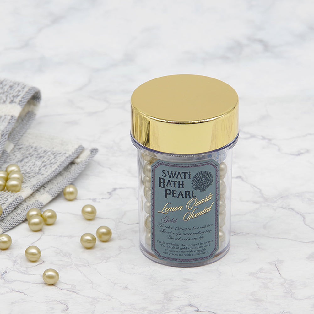 SWATi BATH PEARL GOLD (M) 入浴剤 レモンクォーツ 【結婚式 引き出物 ギフト】