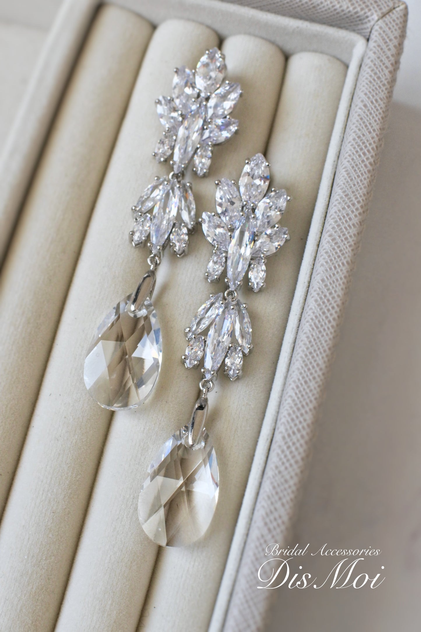 【ピアス・イヤリング】スワロフスキー×ジルコニアピアス/イヤリング ≪SZP-08/SZE-08≫ 【結婚式 ピアス イヤリング】