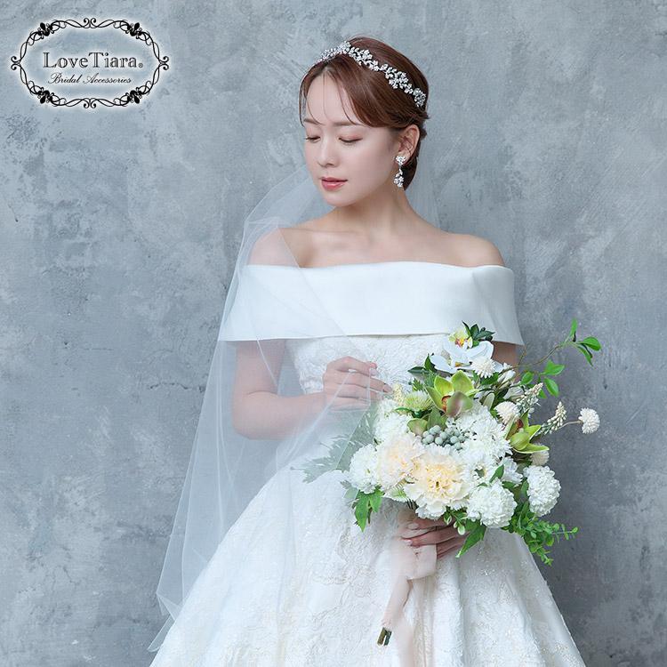 ブルームクラウンティアラ&イヤリングセット（T-109e）