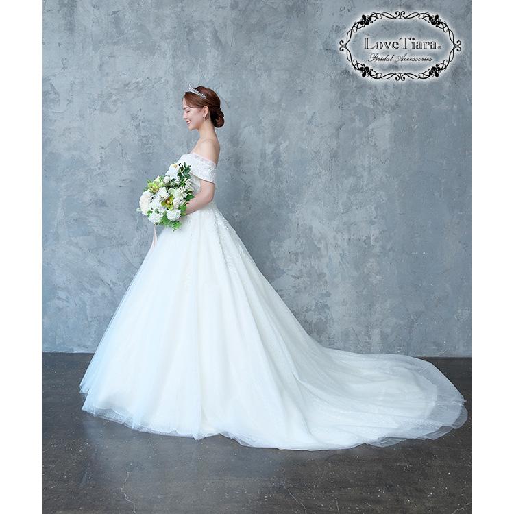 ブルームクラウンティアラ&イヤリングセット（T-109e）