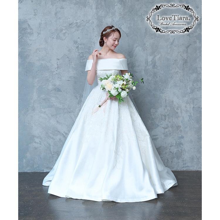 ブルームクラウンティアラ&ピアスセット（T-109p）