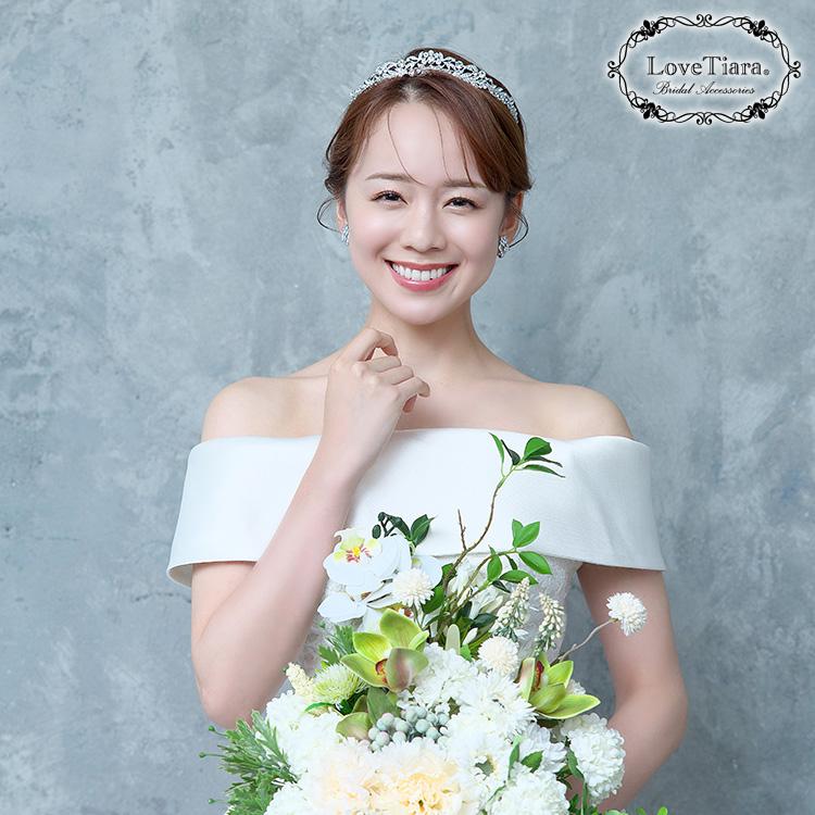 リトルガーデンティアラ【結婚式 ヘアアクセサリー】（T-112）