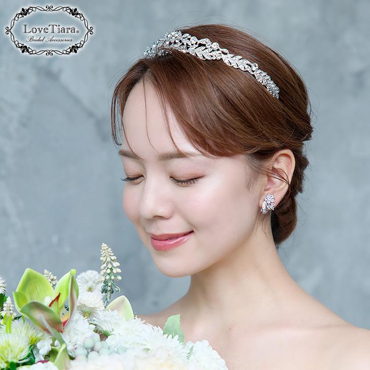 リトルガーデンティアラ【結婚式 ヘアアクセサリー】（T-112）