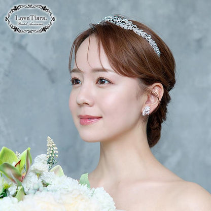 リトルガーデンティアラ【結婚式 ヘアアクセサリー】（T-112）