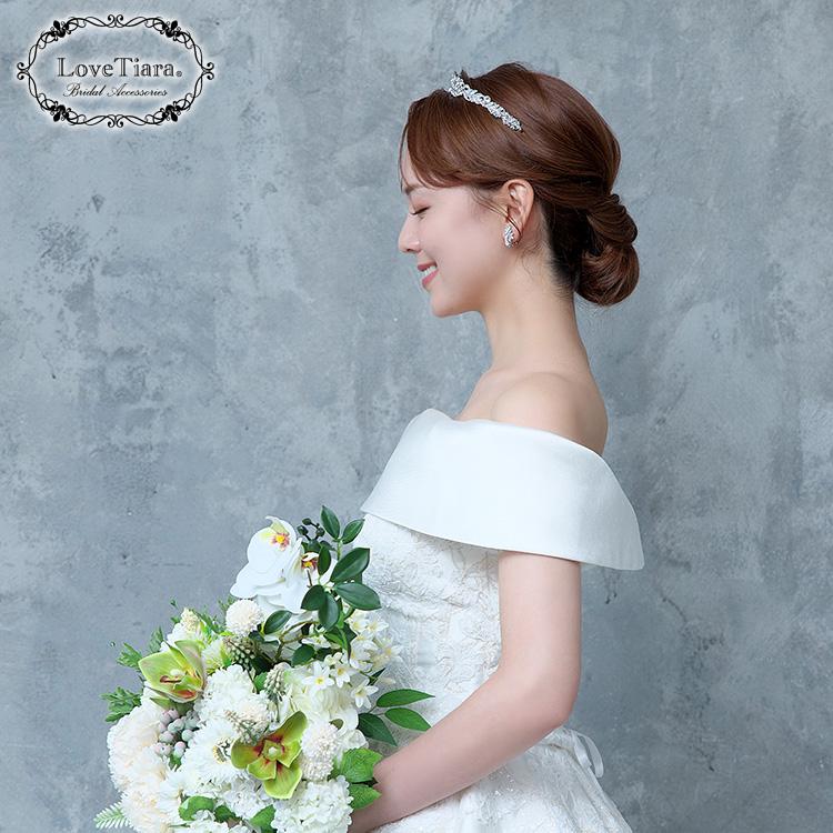 リトルガーデンティアラ【結婚式 ヘアアクセサリー】（T-112）