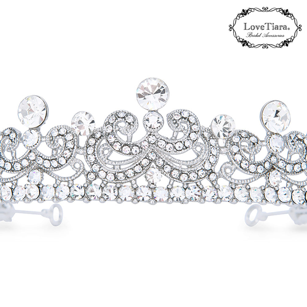 ヴィクトリアティアラ【結婚式 ヘアアクセサリー】（T-113）