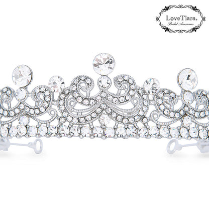 ヴィクトリアティアラ【結婚式 ヘアアクセサリー】（T-113）