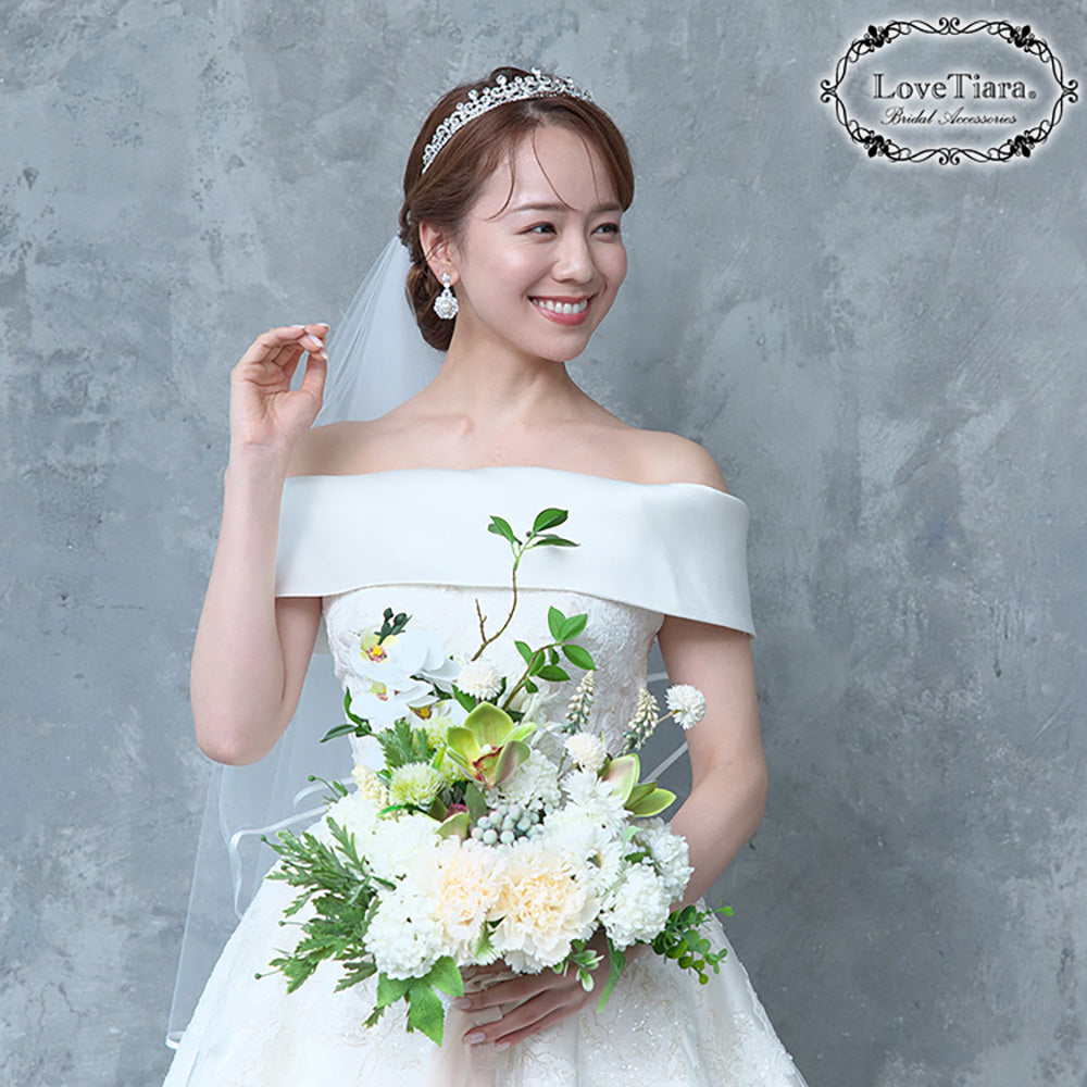 ヴィクトリアティアラ【結婚式 ヘアアクセサリー】（T-113）