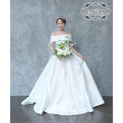 ヴィクトリアティアラ【結婚式 ヘアアクセサリー】（T-113）