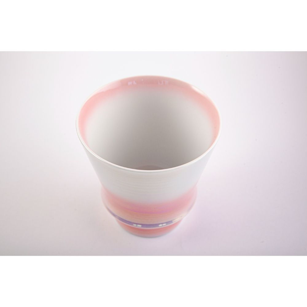 【有田焼 其泉】焼酎グラス オーロラピンク 【結婚式 ギフト 引き出物 食器類】