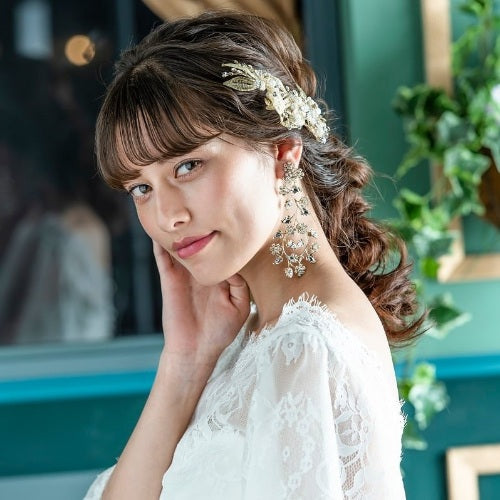 【イヤリング】【Ti Adoro Jewelry】Flower Vineイヤリング 【結婚式　ピアス　イヤリング】