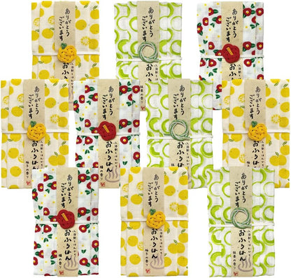 和布華 おふろはん 入浴剤 ハン カチ アソート 10点セット プチ ギフト お配り 心ばかり 御礼 退 職 景品 ご挨拶 入学祝い メッセ ージ 【結婚式 プチギフト 雑貨】