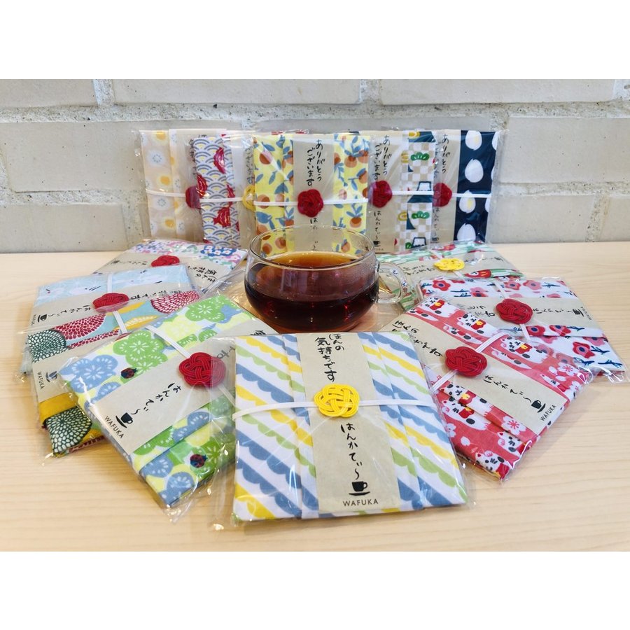 和布華 はんかてぃ〜 紅茶 と ハンカチ のプチギフト アソート 10点セット 【結婚式 プチギフト 飲み物】