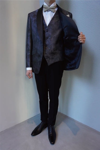 タキシードセット【スター/ブラック】 【結婚式 タキシード レンタル】
