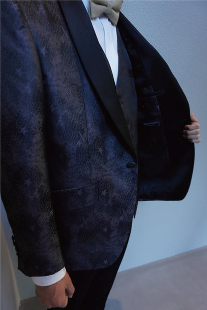 タキシードセット【スター/ブラック】 【結婚式 タキシード レンタル】