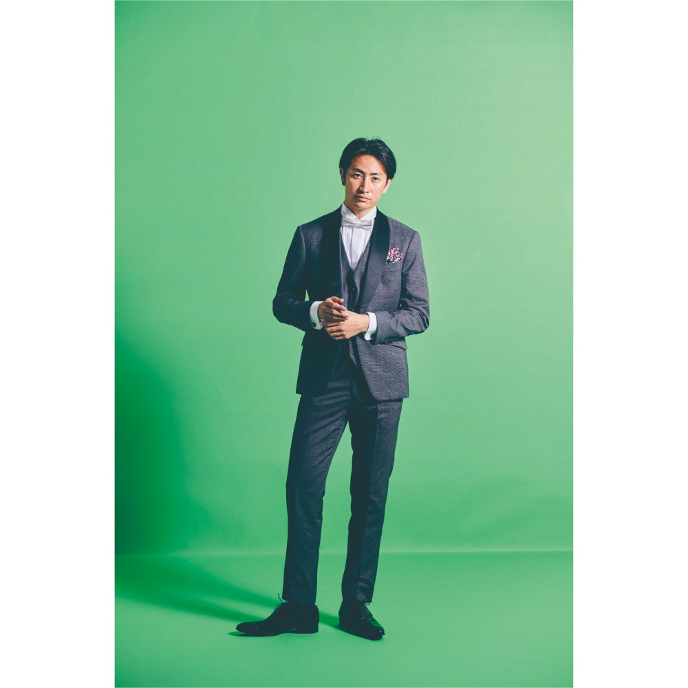 タキシード3点(ジャケット・ベスト・パンツ)セット【グレー/無地】 【結婚式 タキシード レンタル】