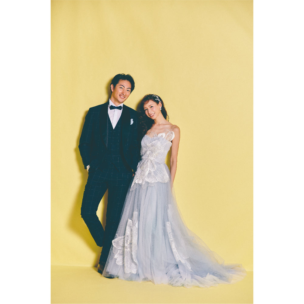 タキシード3点(ジャケット・ベスト・パンツ)セット【ネイビー/チェック】 【結婚式 タキシード レンタル】