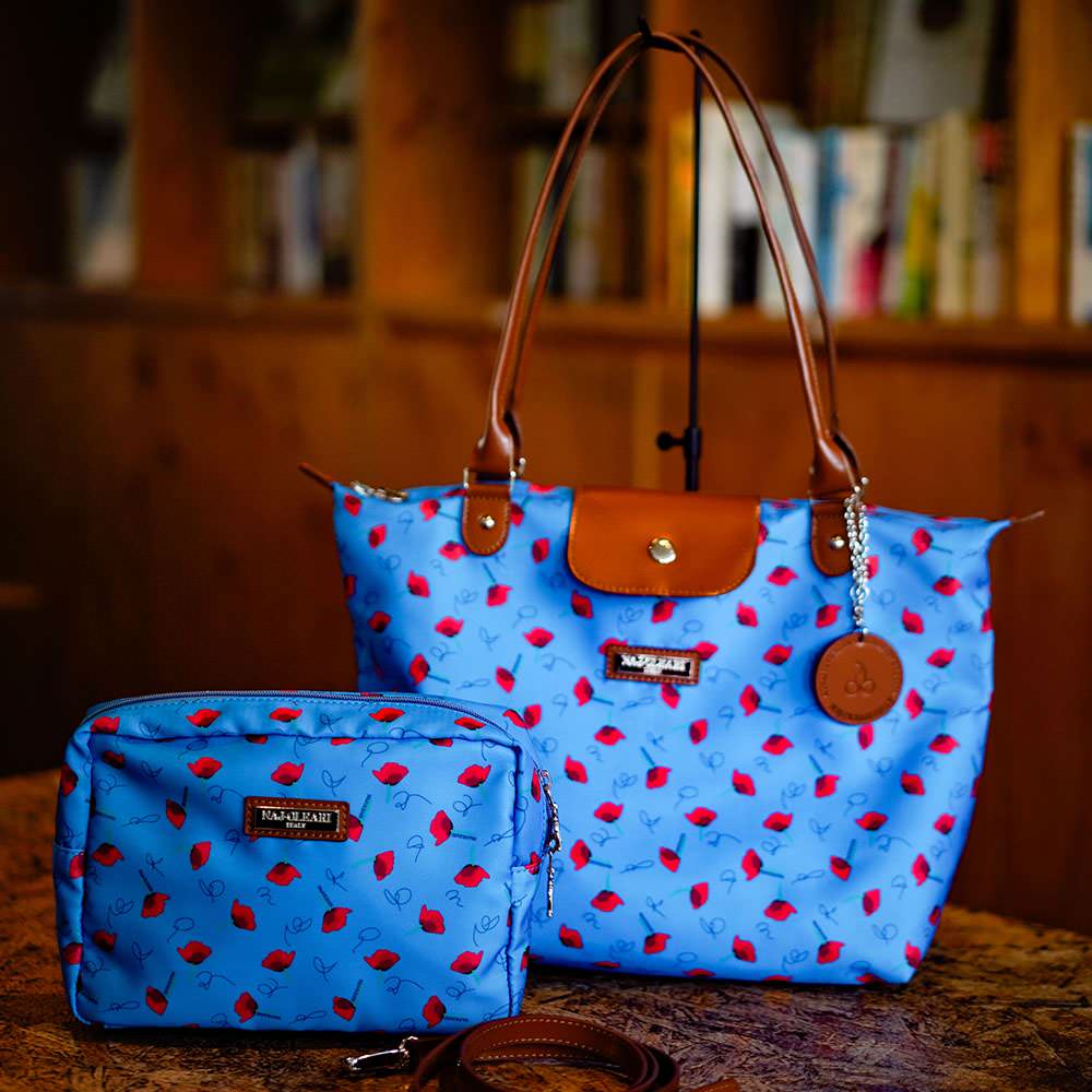 NAJ-OREARI トートⅠ&機能性2wayマルチバッグセット OT-01/02 ポピーBLUE 【結婚式 ギフト 内祝い 結婚祝い 出産祝い】