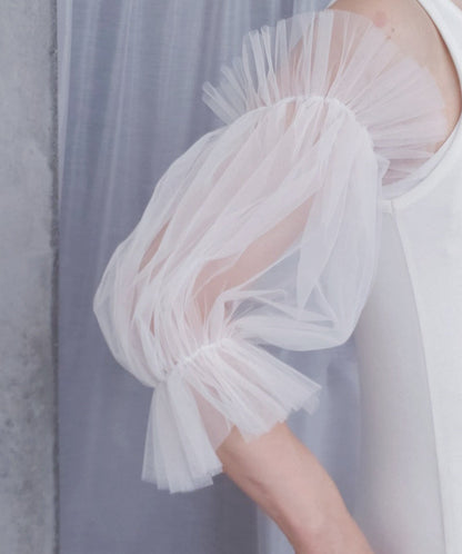 ウェディングドレスつけ袖(ショート) 【結婚式 ドレス小物 レンタル】