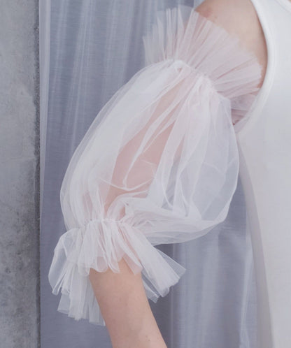 ウェディングドレスつけ袖(ショート) 【結婚式 ドレス小物 レンタル】