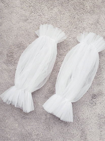 ウェディングドレスつけ袖(ショート) 【結婚式 ドレス小物 レンタル】