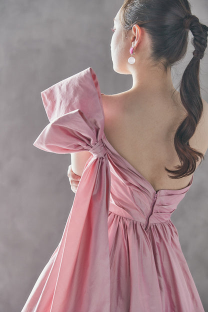 Rosana ロザナ【カラードレス】アシンメトリー アンクル丈 Aラインドレス 【結婚式 レンタル】