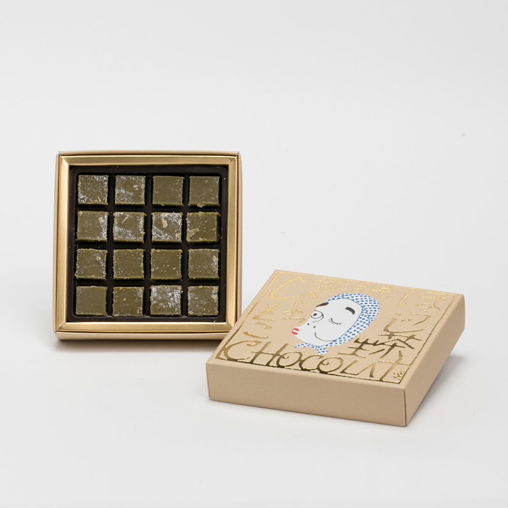 【バレンタイン】ほうじ茶生ショコラ火男(ひょっとこ)【宇治園 チョコ スイーツ】 【結婚式 ギフト 食品 引き菓子 洋菓子】