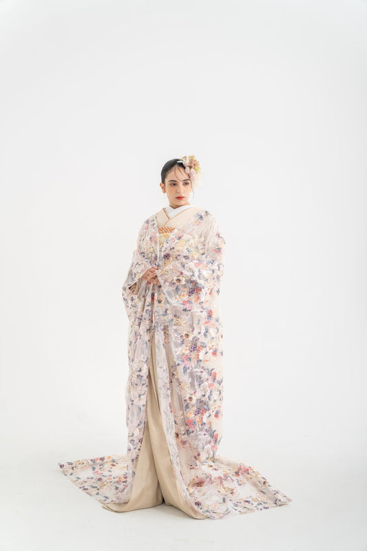 Lilas-white【結婚式 和装 色打掛 レンタル】