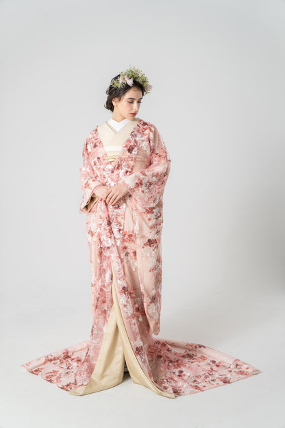 Lilas-pink【結婚式 和装 色打掛 レンタル】