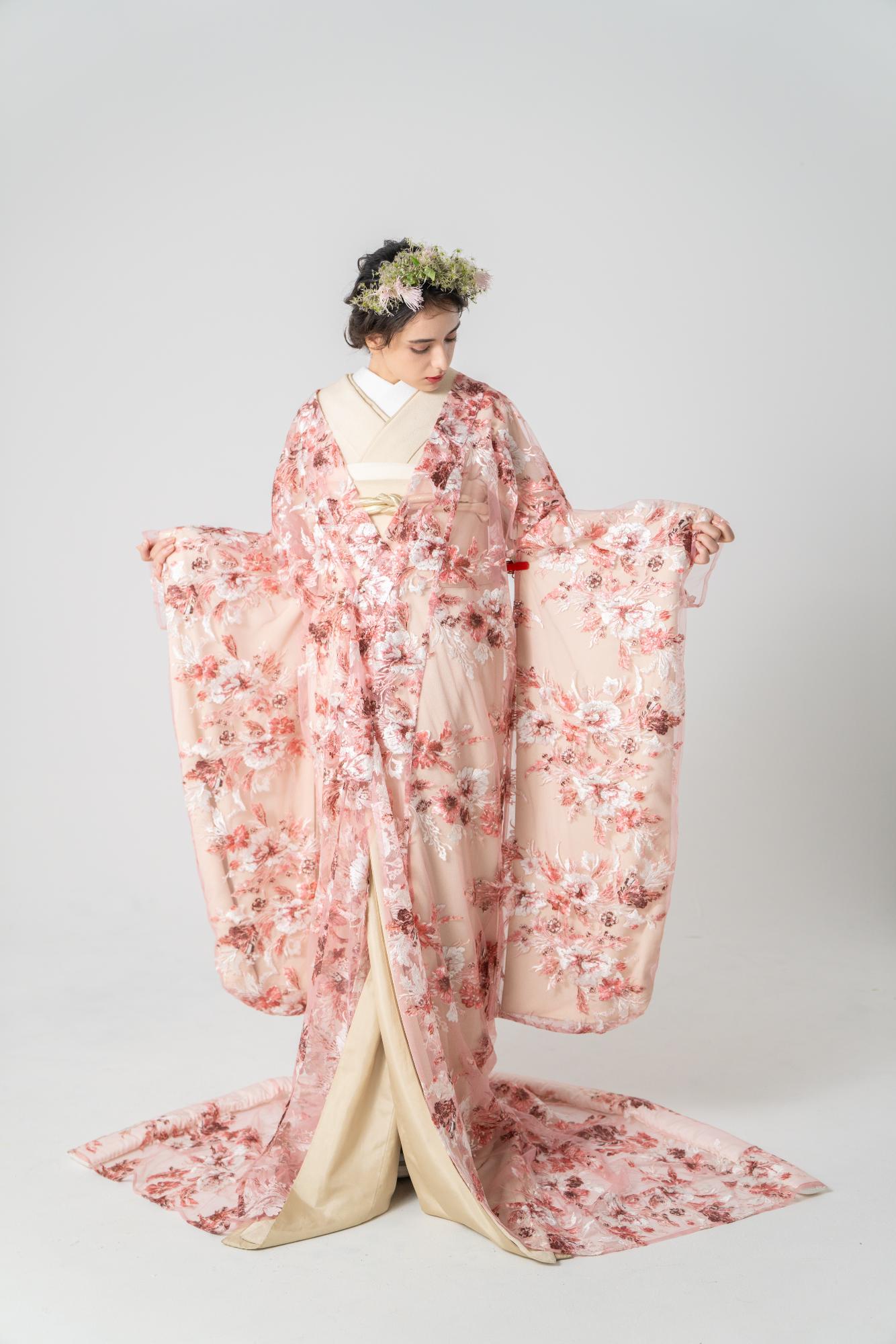 Lilas-pink【結婚式 和装 色打掛 レンタル】