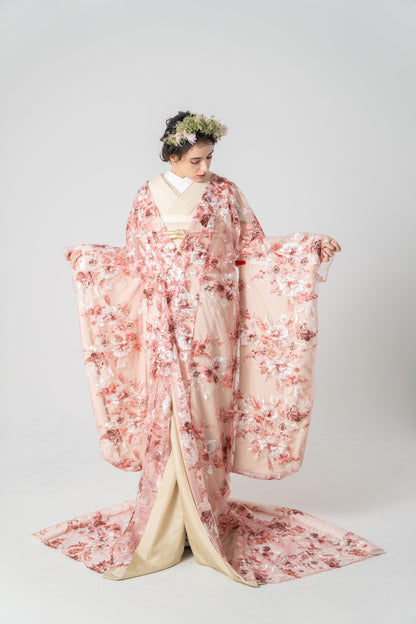 Lilas-pink【結婚式 和装 色打掛 レンタル】