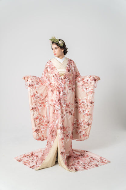 Lilas-pink【結婚式 和装 色打掛 レンタル】