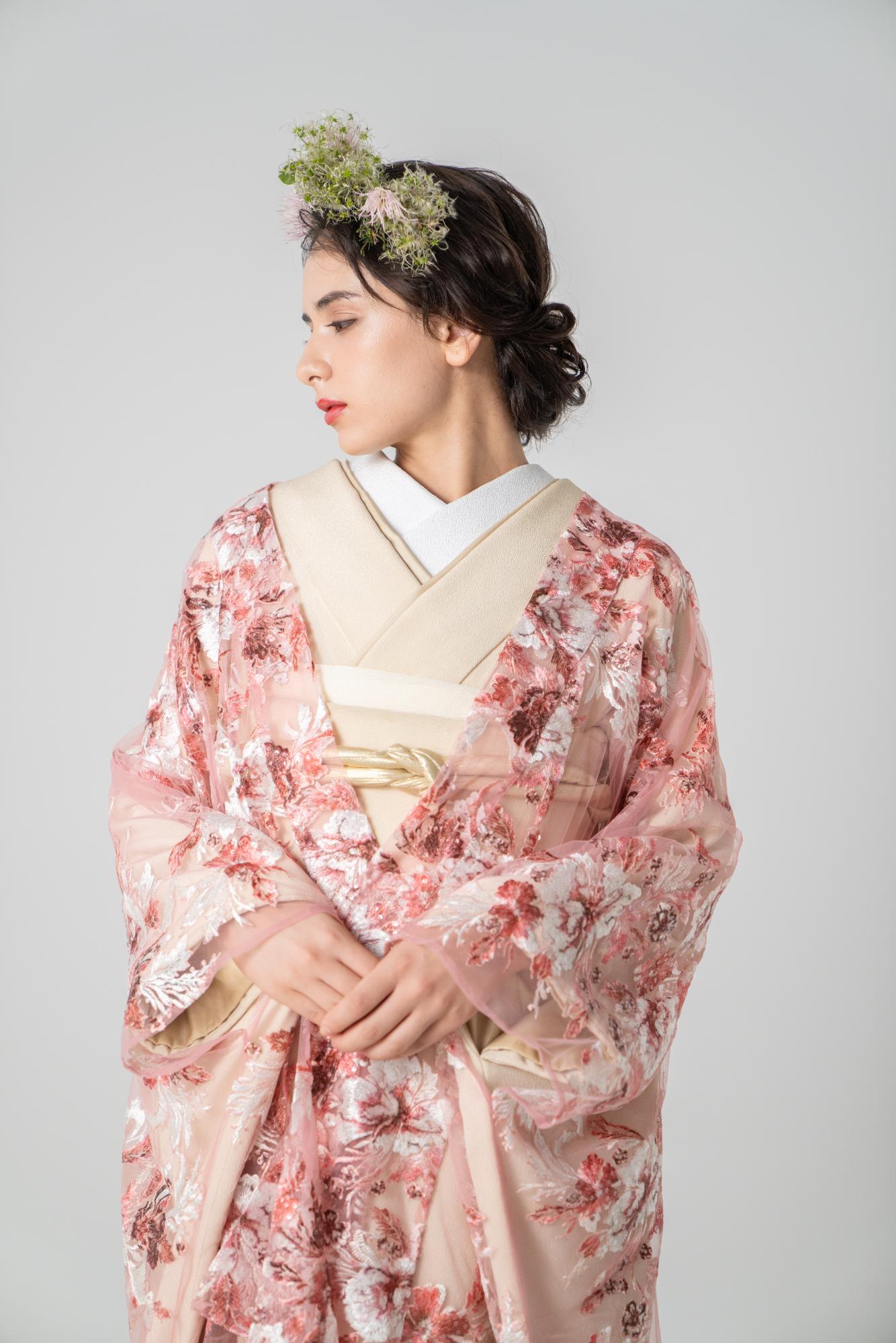 Lilas-pink【結婚式 和装 色打掛 レンタル】