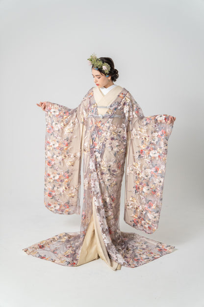 Lilas - gray【結婚式 和装 色打掛 レンタル】