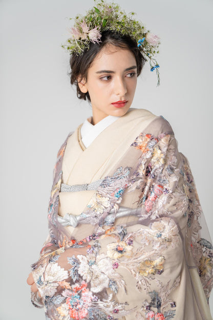 Lilas - gray【結婚式 和装 色打掛 レンタル】