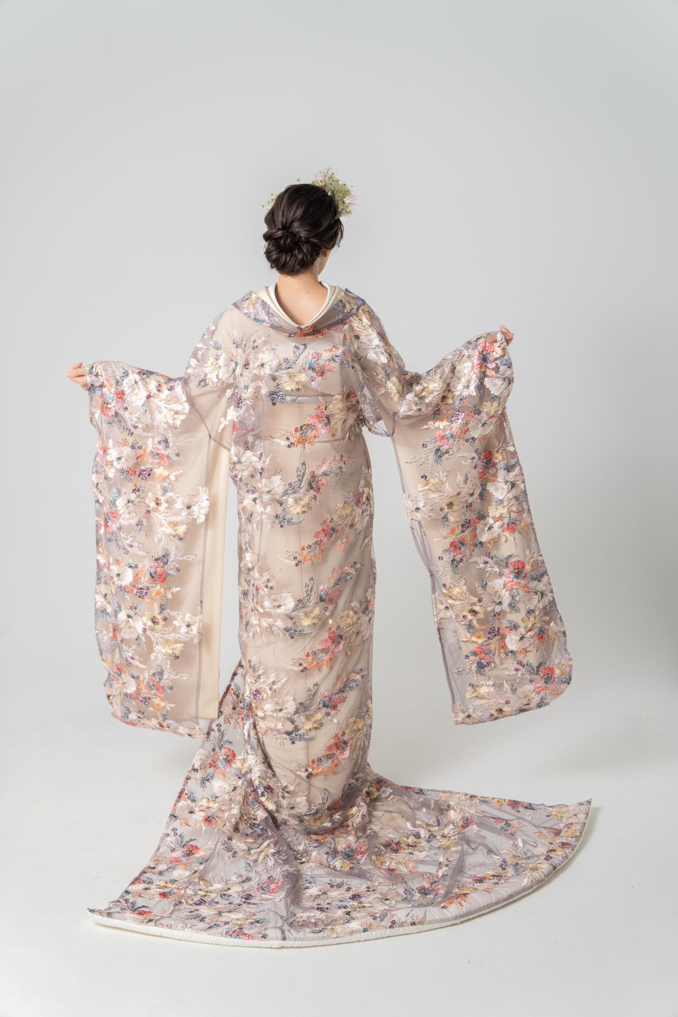 Lilas - gray【結婚式 和装 色打掛 レンタル】