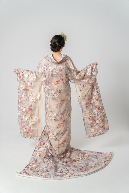 Lilas - gray【結婚式 和装 色打掛 レンタル】