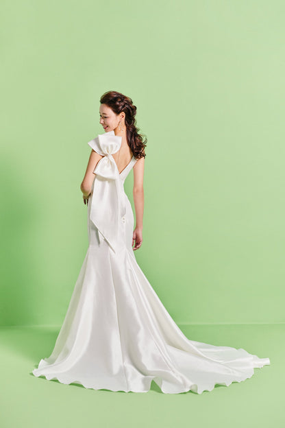 Zita ジータ【ウエディングドレス レンタル】シンプルマーメイド ソフトミカド 【結婚式】