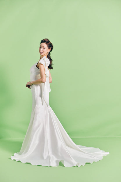 Zita ジータ【ウエディングドレス レンタル】シンプルマーメイド ソフトミカド 【結婚式】