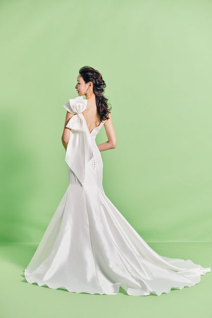 Zita ジータ【ウエディングドレス レンタル】シンプルマーメイド ソフトミカド 【結婚式】