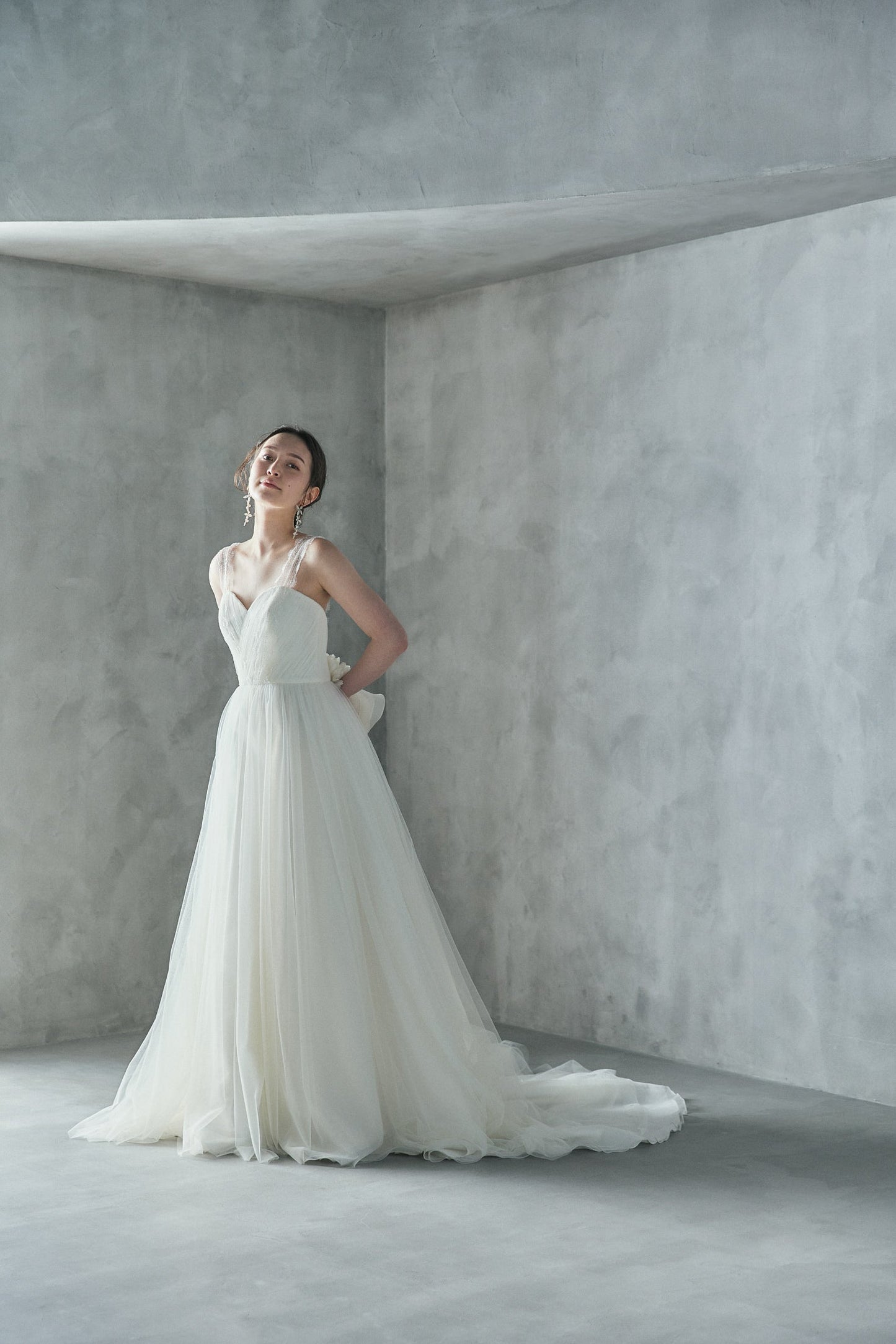 Serena セレーナ【ウエディングドレス レンタル】チュール レース Aラインドレス 【結婚式】