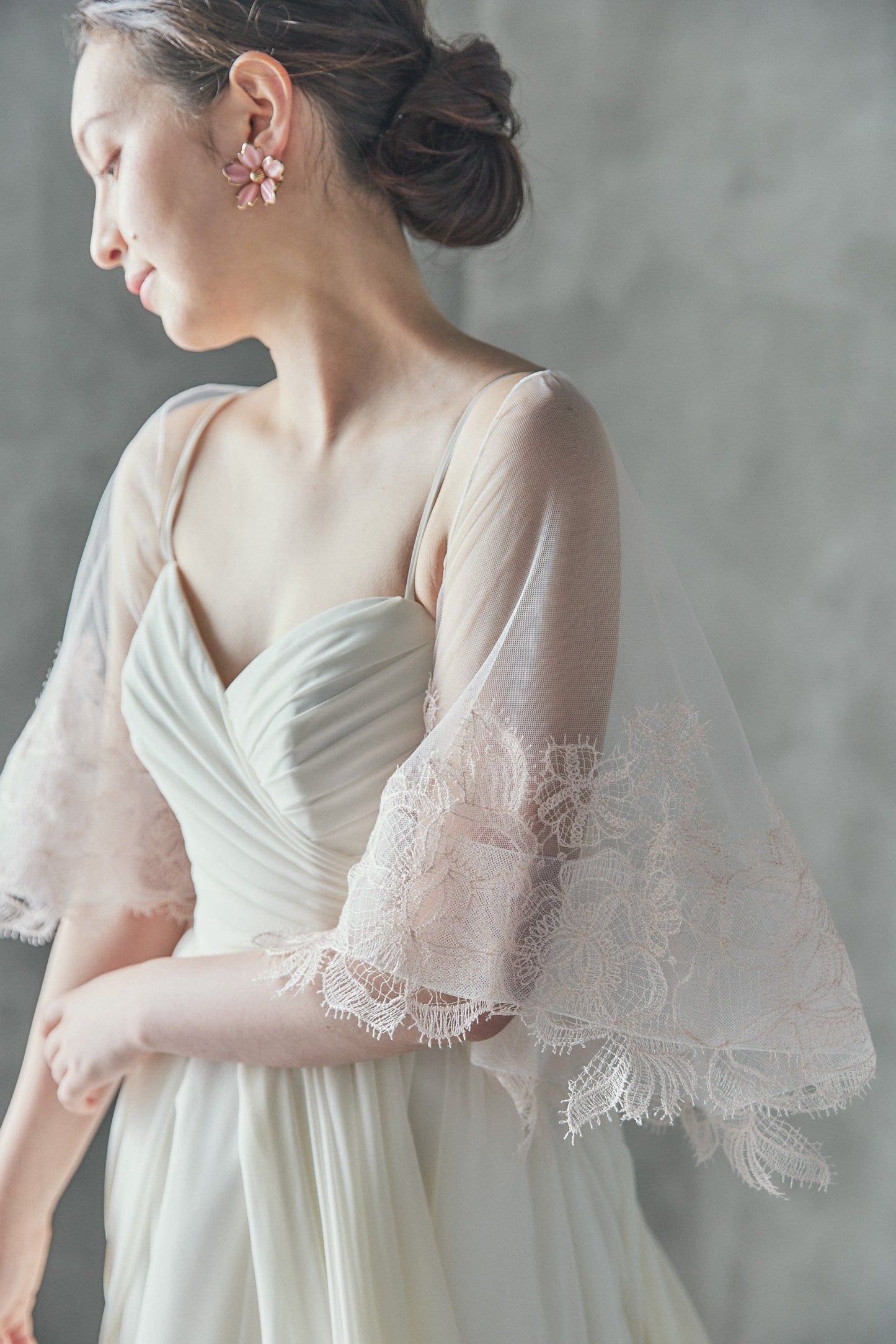 クリツィア Krizia【ウエディングドレス レンタル】Aライン オーガンジー シンプルドレス 【結婚式】