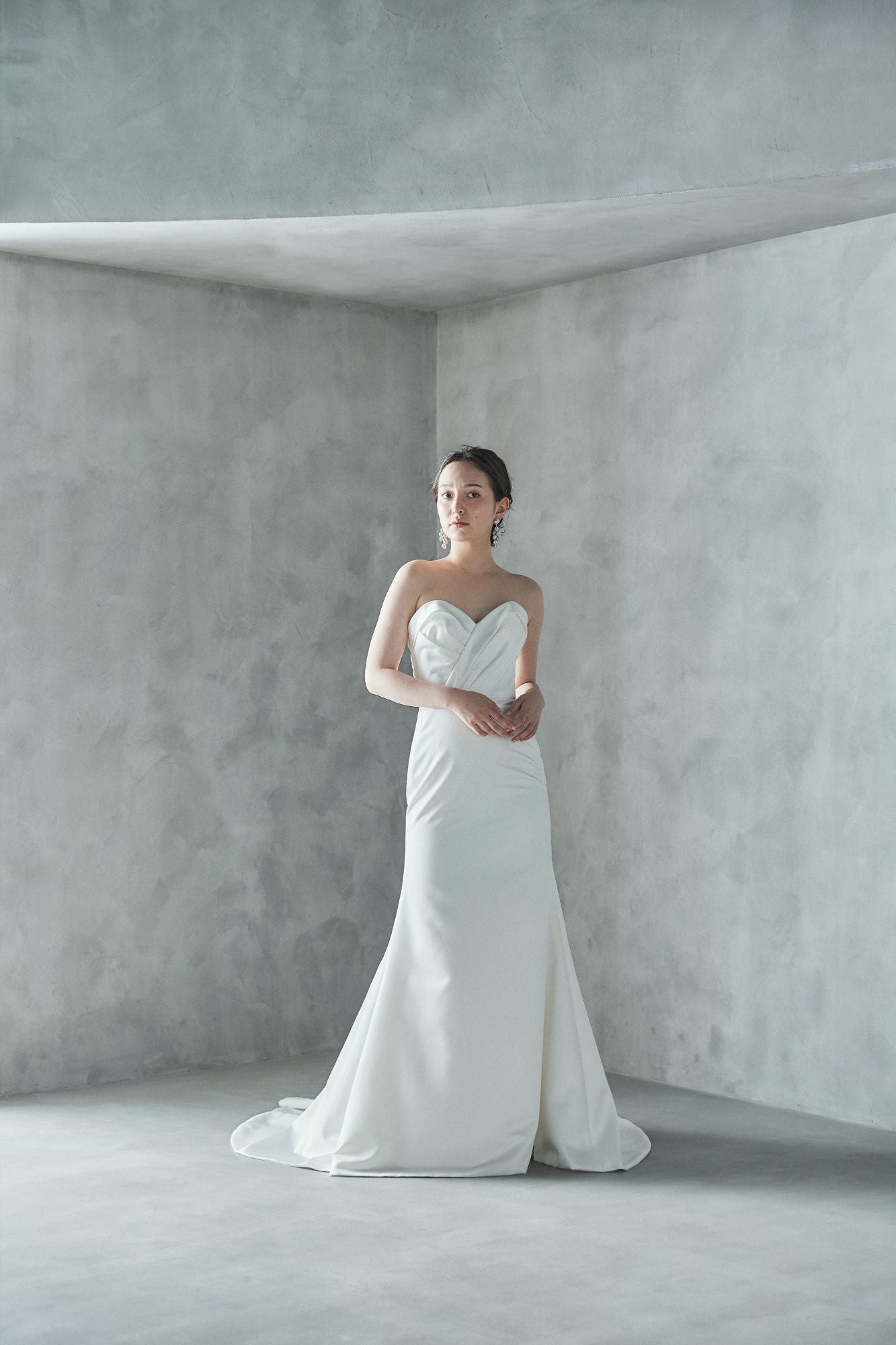 パトリツィア Patrizia【ウエディングドレス レンタル】ジャケット オーガンジー サテン Aラインドレス 【結婚式】