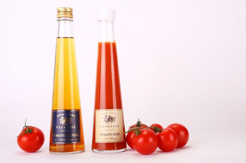 トマトクリスタル トマトルビー紅白2本セット(化粧箱入り) 【結婚式 ギフト 食品 引き菓子】