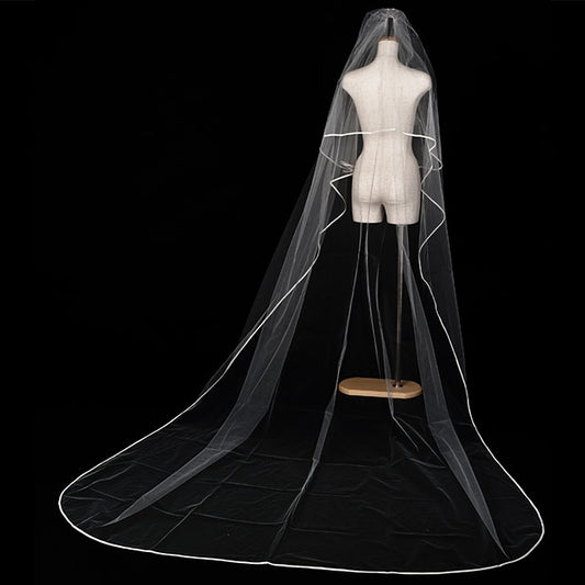 【SALE】ブライダルアクセサリー【ウエディングベール 】V3139-1(Lサイズ0.6+3Ｍ)OW