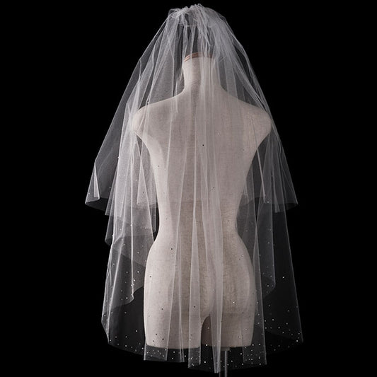 【SALE】ブライダルアクセサリー【ウエディングベール 】V3172-1(Sサイズ0.6+1Ｍ)OW