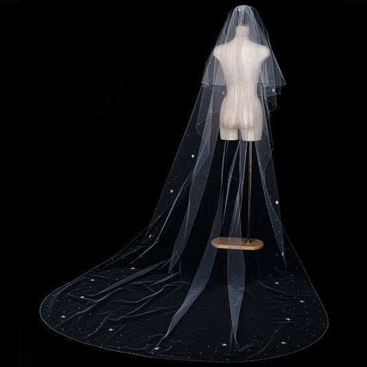 【SALE】ブライダルアクセサリー【ウエディングベール 】V3233-1(Lサイズ0.6+3Ｍ)IV