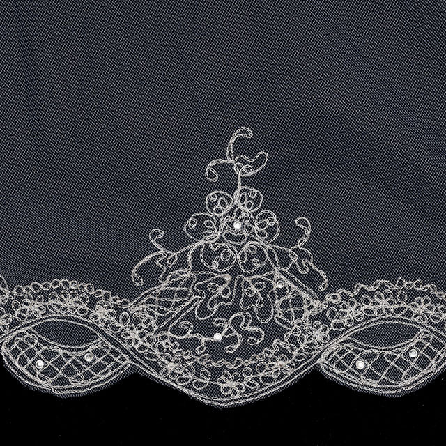 【SALE】ブライダルアクセサリー【ウエディングベール 】V3245-1(Lサイズ0.6+3Ｍ)OW